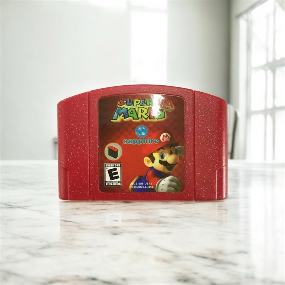 Super Mario 64 Red Game Cartridge